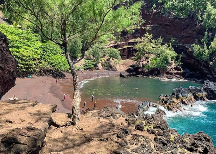 Red Sand Beach, a great stop on the Road to Hana
