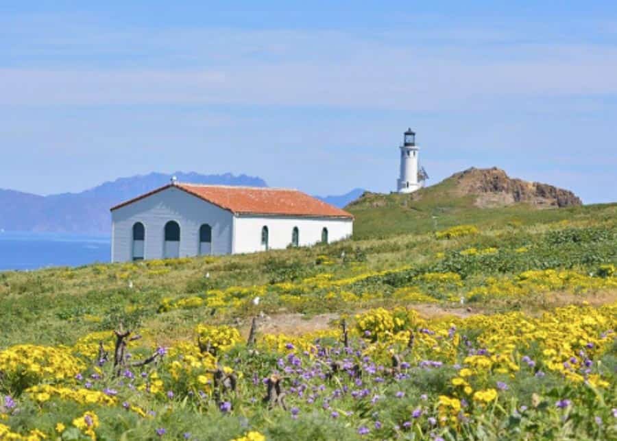 The lighthouse on Anacapa Island