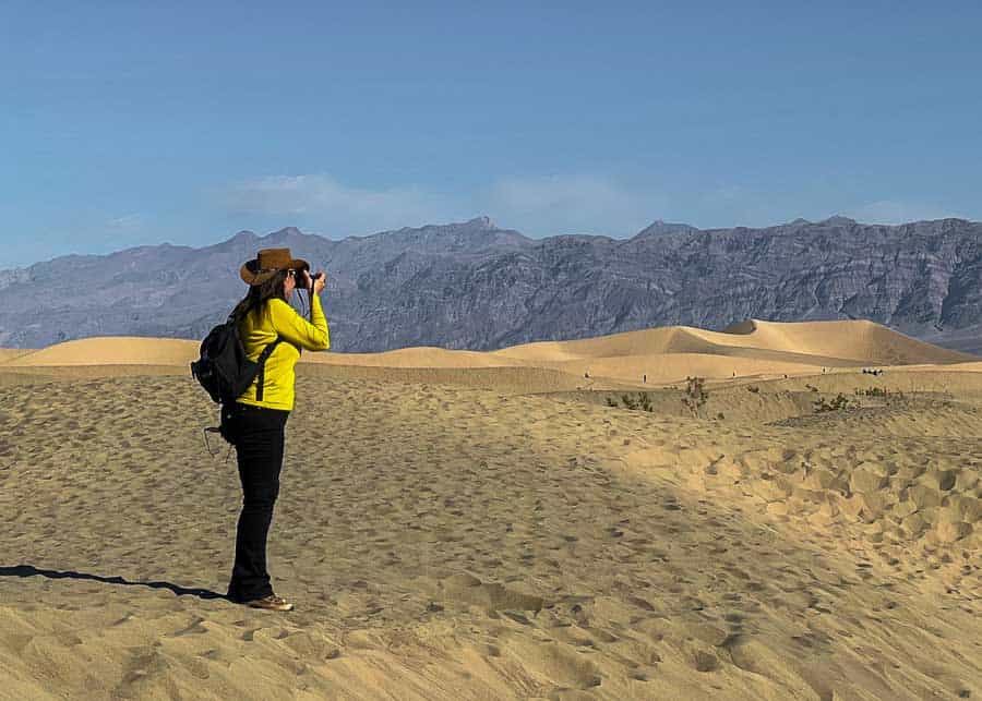 Photographing the Mesquite Sand Dunes