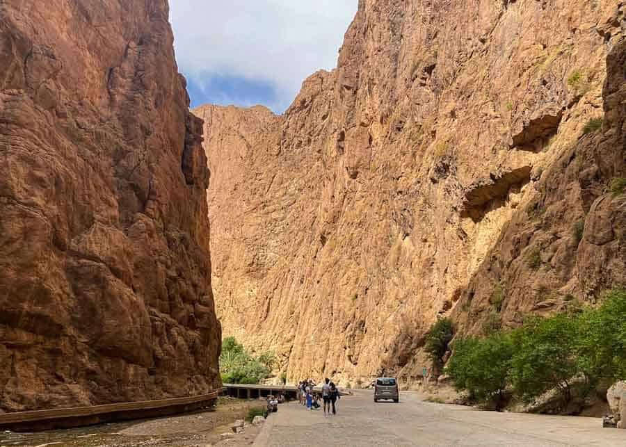 View of the Todra Gorge we visited on our 10 days in  Morocco itinerary