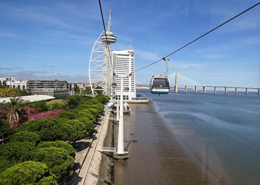 Gondola cable car in Lisbon