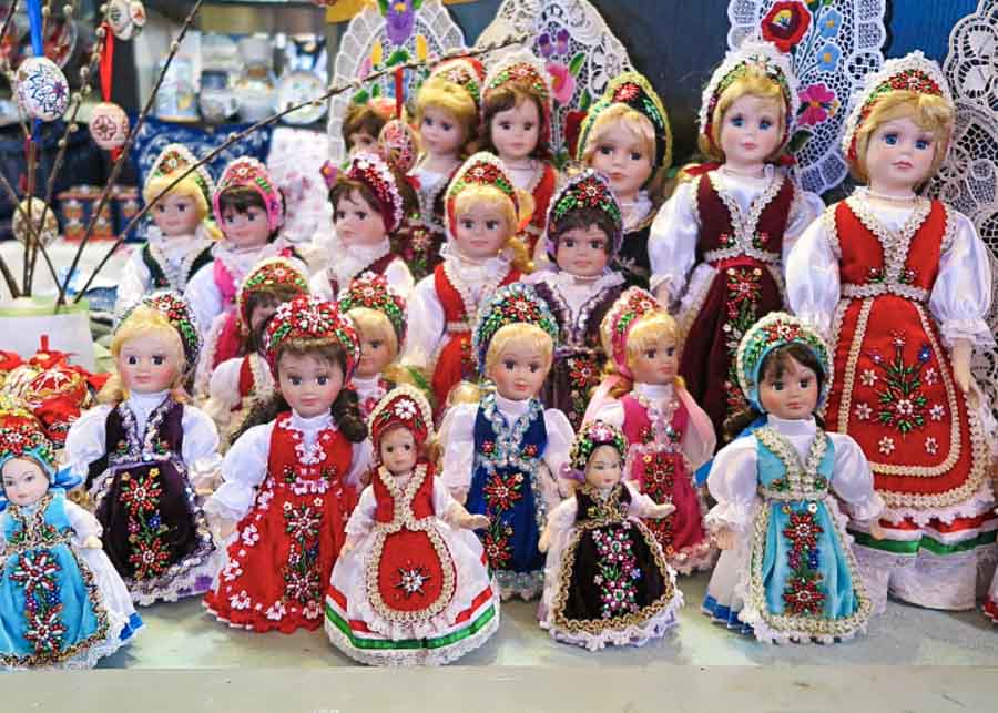souvenirs from Budapest: Hungarian dolls