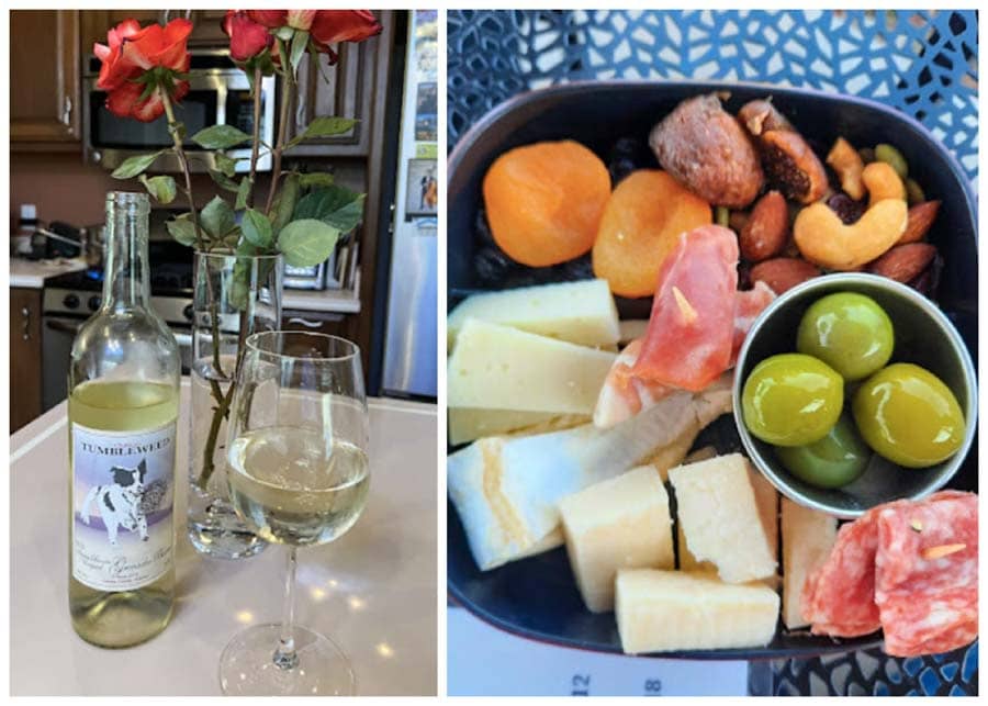 Wine and tapas at Chateau Tumbleweed winery