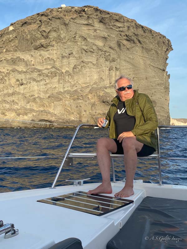 Sunset cruise in Santorini
